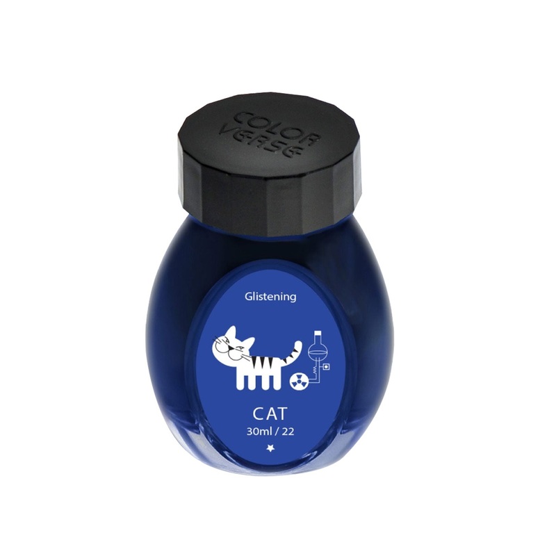 Colorverse Glistening Cat Ink Bottle, Blue – 30ml