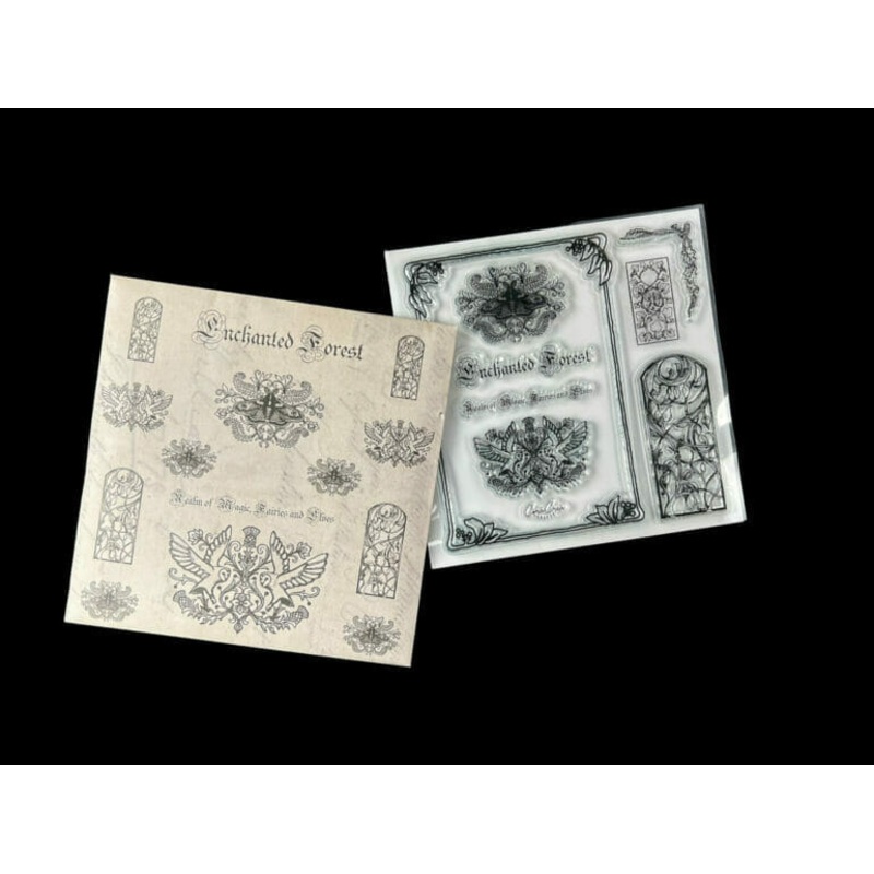 CoraCreaCrafts Clear Stamp – Enchanted Forest