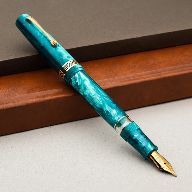 Momento Magico Emerald Gold “La Fenice” Steel Nib Extra Fine