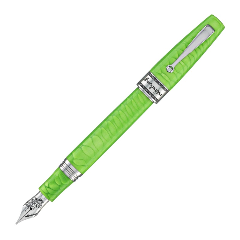 Montegrappa Year of the Dragon Juma Fountain Pen in Mamba Green Extra Fine
