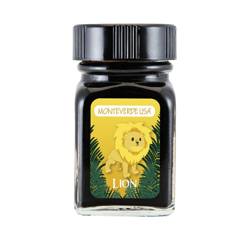 Monteverde Jungle Lion Ink Bottle, Yellow – 30ml
