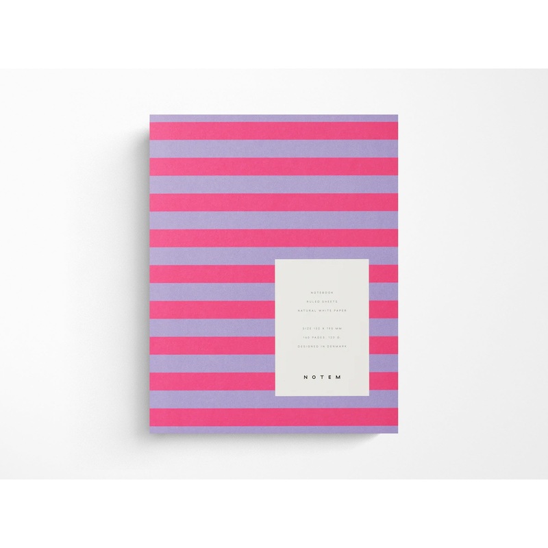 Notem UMA Journal – Medium Lavender Stripe