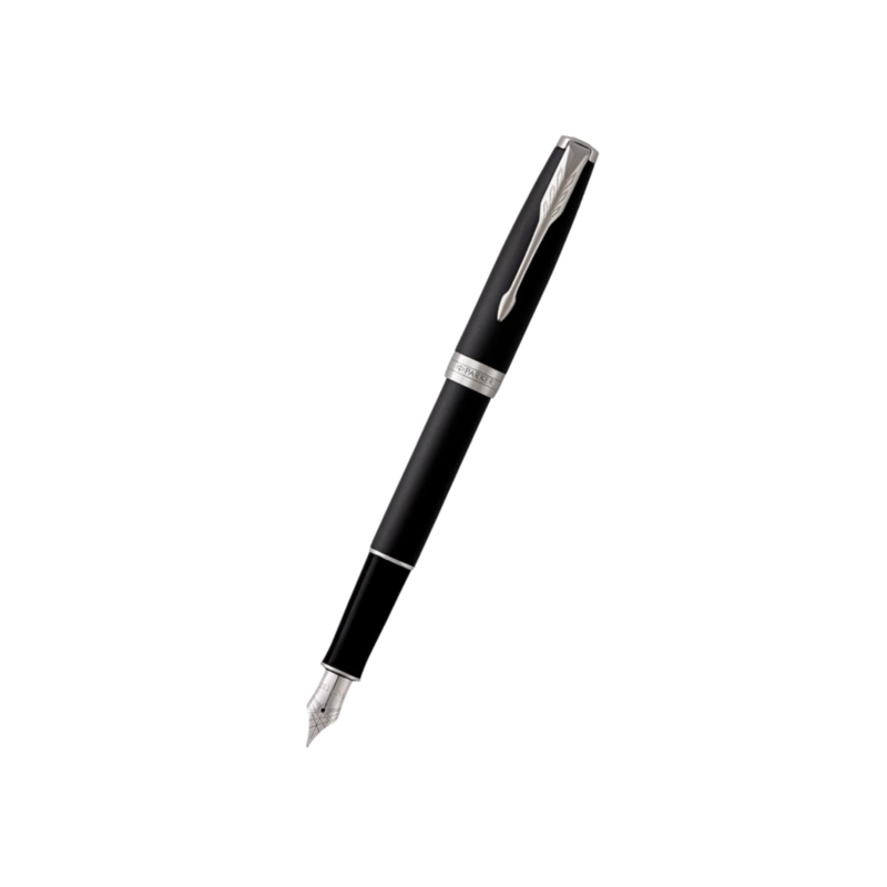 Parker Sonnet Matte Black CT Fountain Pen Medium