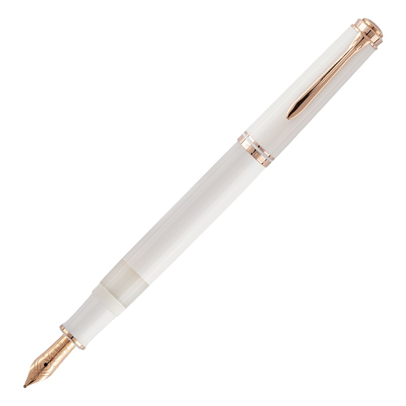 Pelikan M600 Fountain Pen – White & Rosegold (Special Edition) Extra Fine