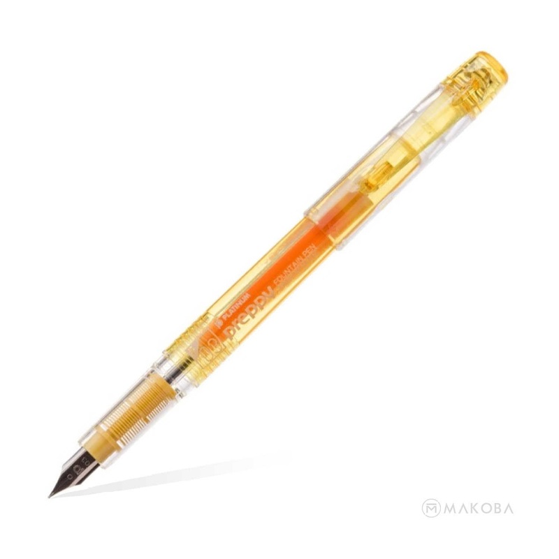 Platinum Preppy Fountain Pen, Yellow – Steel Nib Fine (0.3mm)