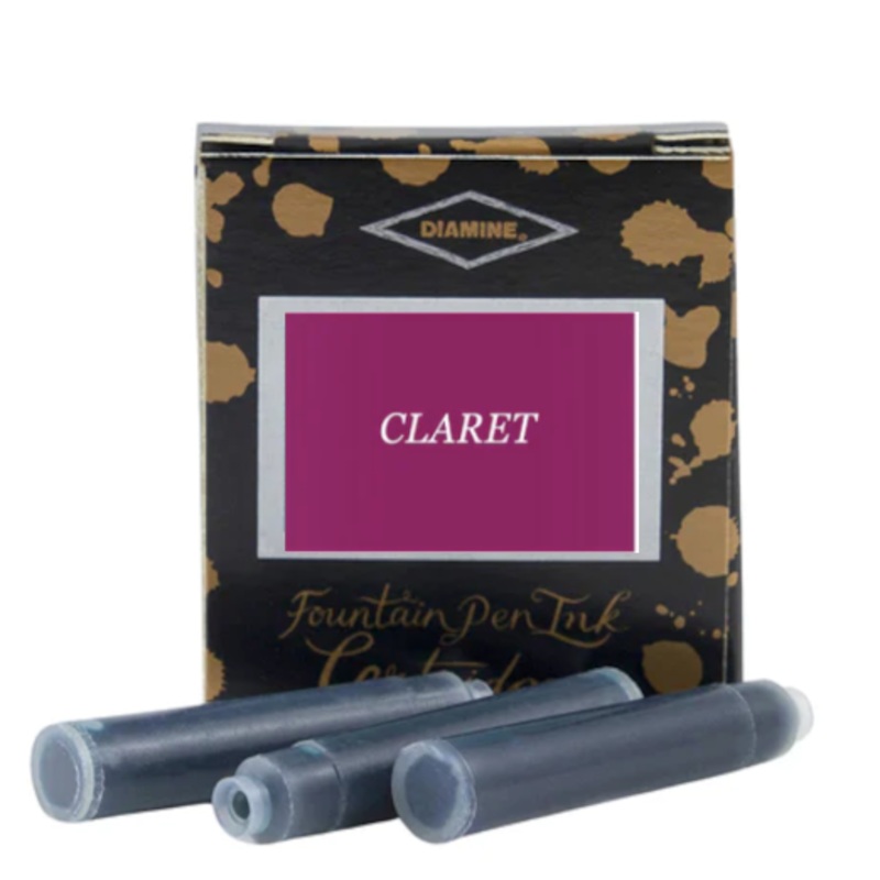 Diamine Ink Cartridges – Claret 18 Pack