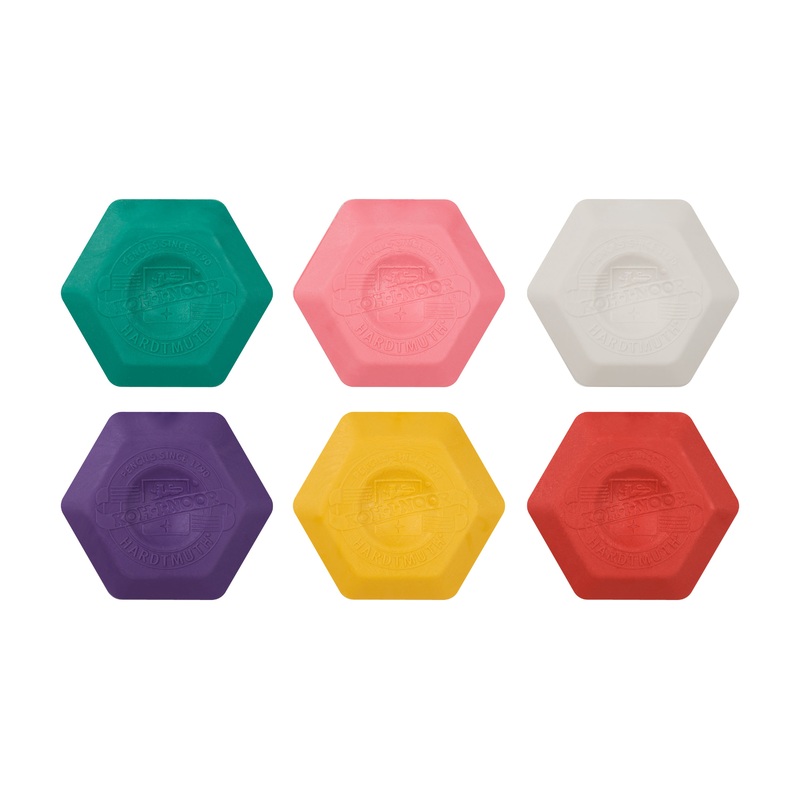 Slim Hexagon Eraser, Random Color