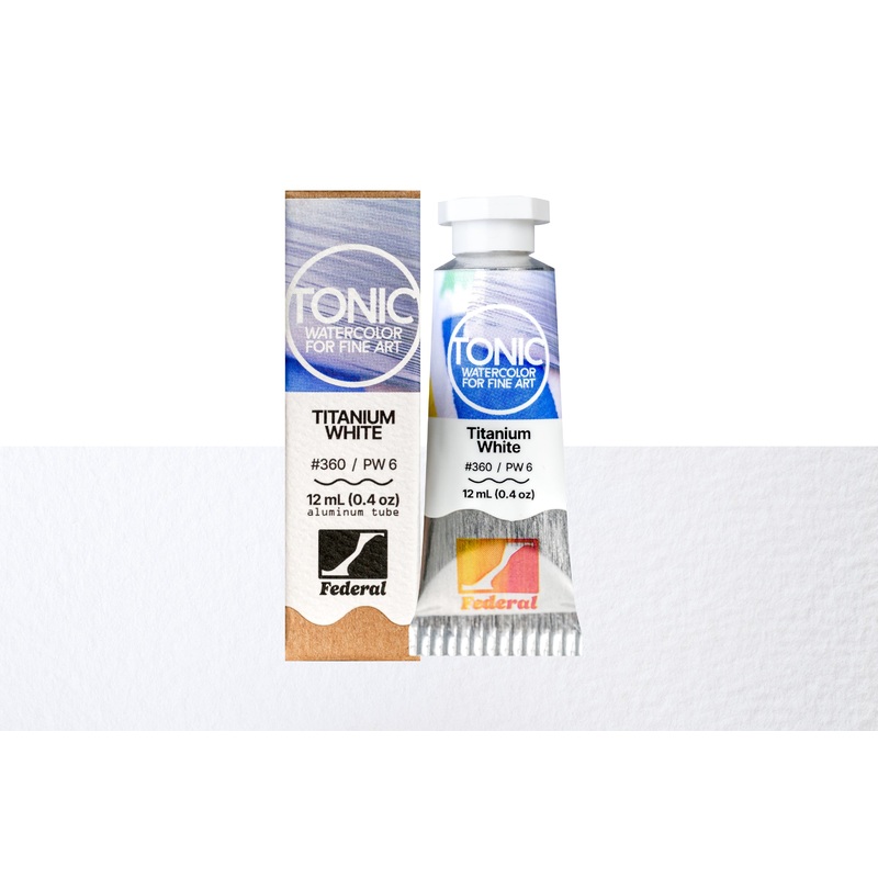 Tonic Watercolor, 12 mL Tube, #360 Titanium White