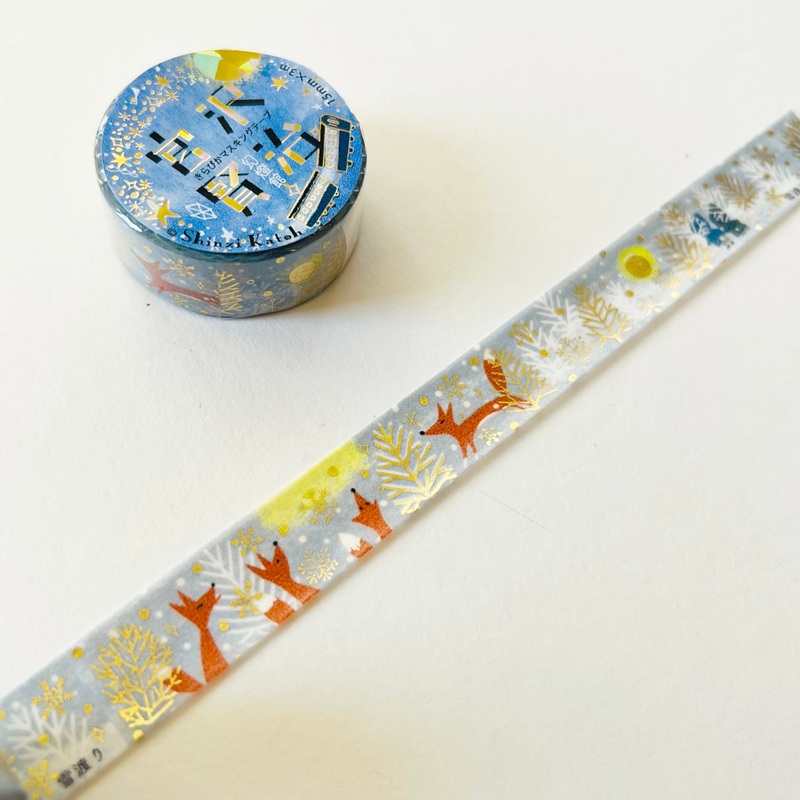 Shinzi Katoh Foil Washi Tape – Snow Crossing