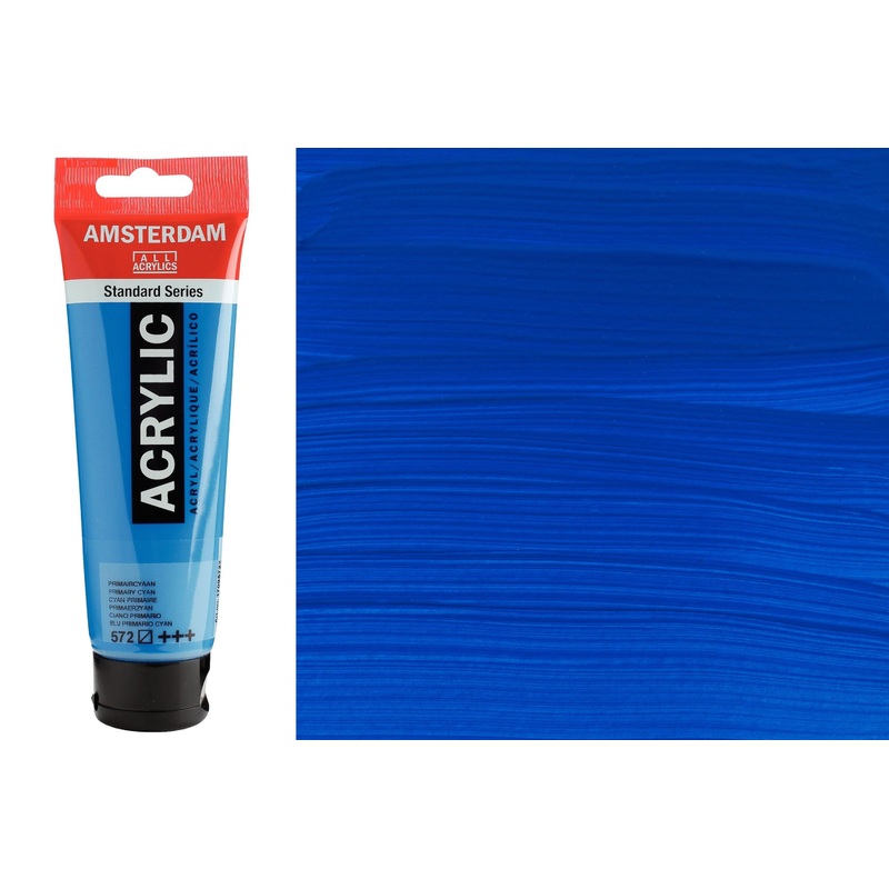 Amsterdam Standard Acrylic Colors, 120 mL, Primary Cyan