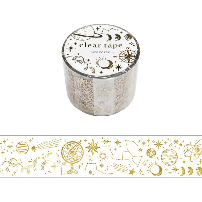 Mind Wave Clear Tape – Foil Stamping – Universe