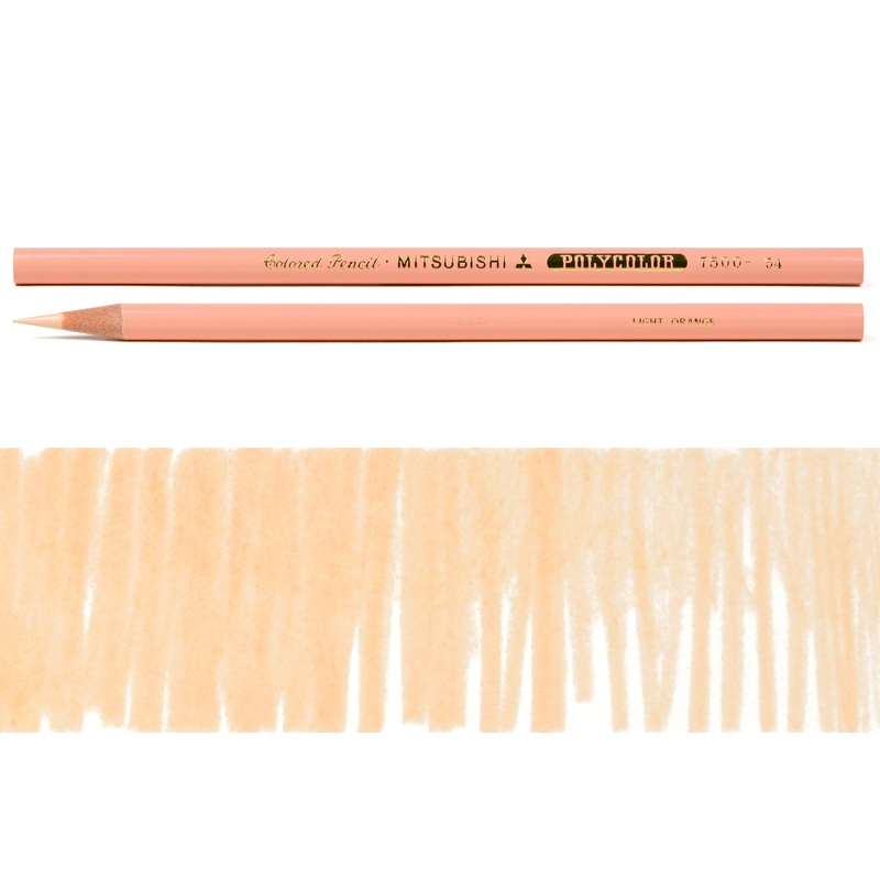 Polycolor Colored Pencils, #54 Light Orange