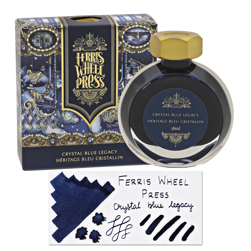 Ferris Wheel Press Crystal Blue Legacy Bottled Ink – 38 mL