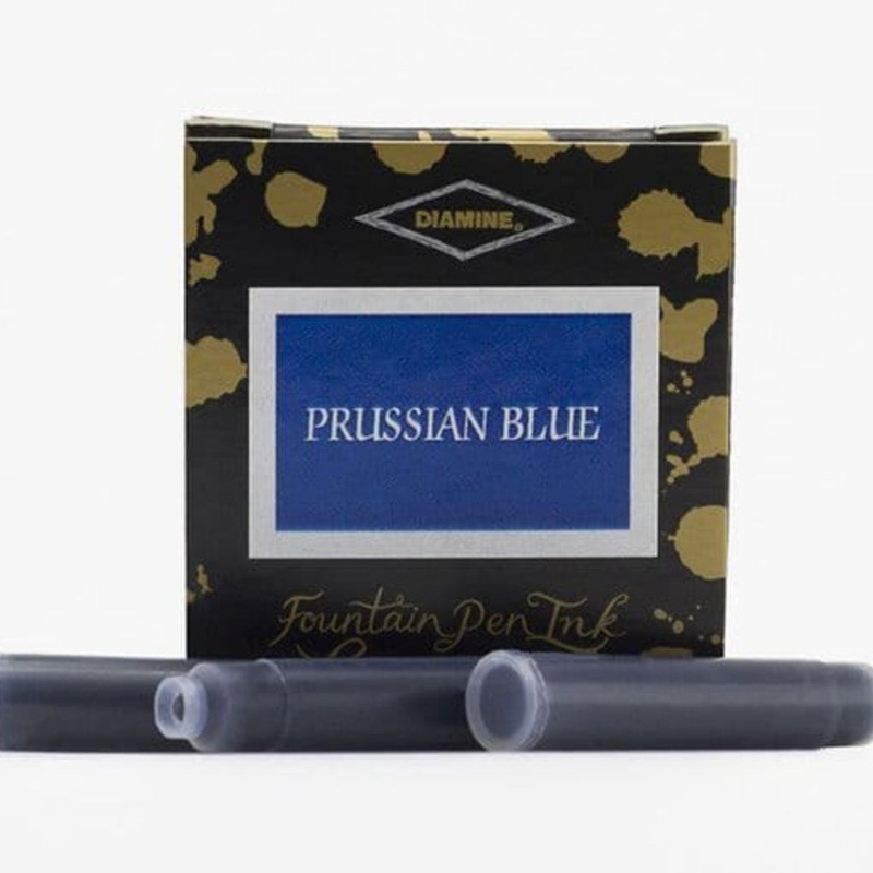 Diamine Ink Cartridges – Prussian Blue 18 Pack