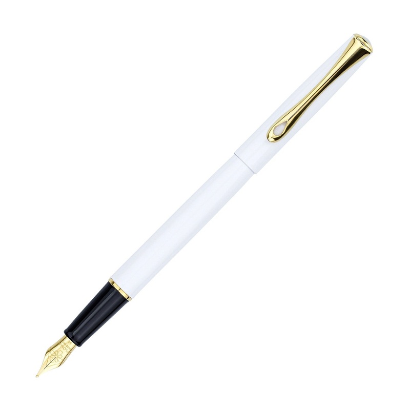 Diplomat Traveller Fountain Pen – Snow White Fine