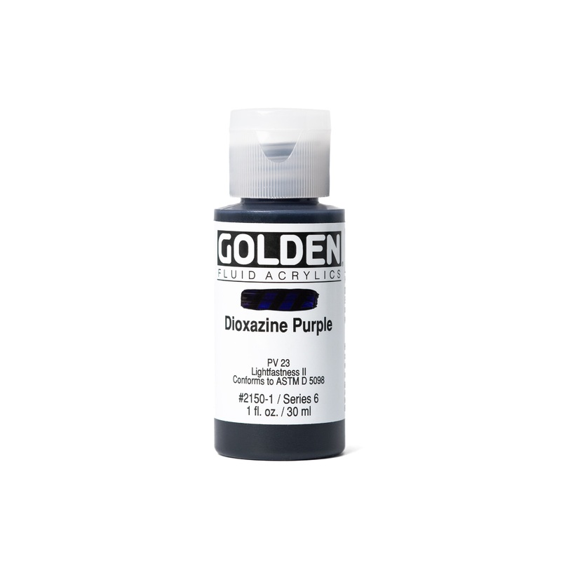 Golden Fluid Acrylics, Dioxazine Purple