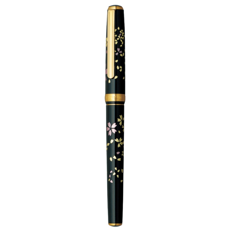 PLATINUM, Fountain Pen – VICOH KANAZAWA Gold Leaf SWIRLING PETALS of CHERRY BLOSSOM (18K). Medium