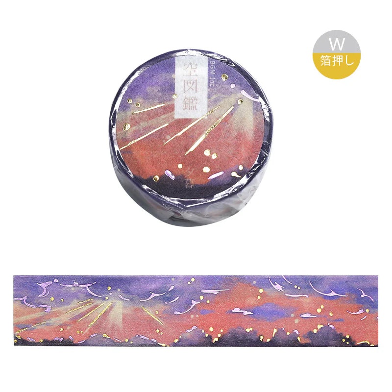 BGM Washi Tape – Foil Stamping – Sky Encyclopedia – Twilight