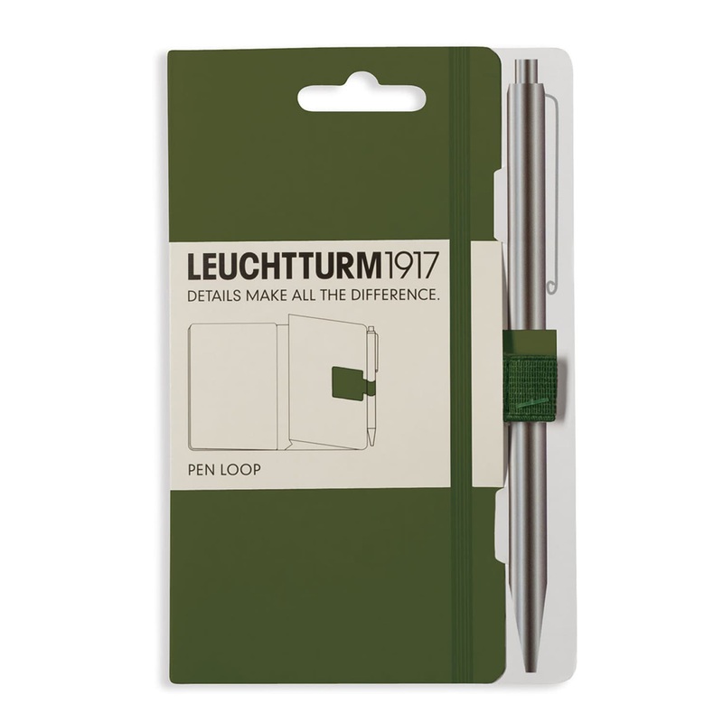 Leuchtturm 1917 Pen Loop in Army Green