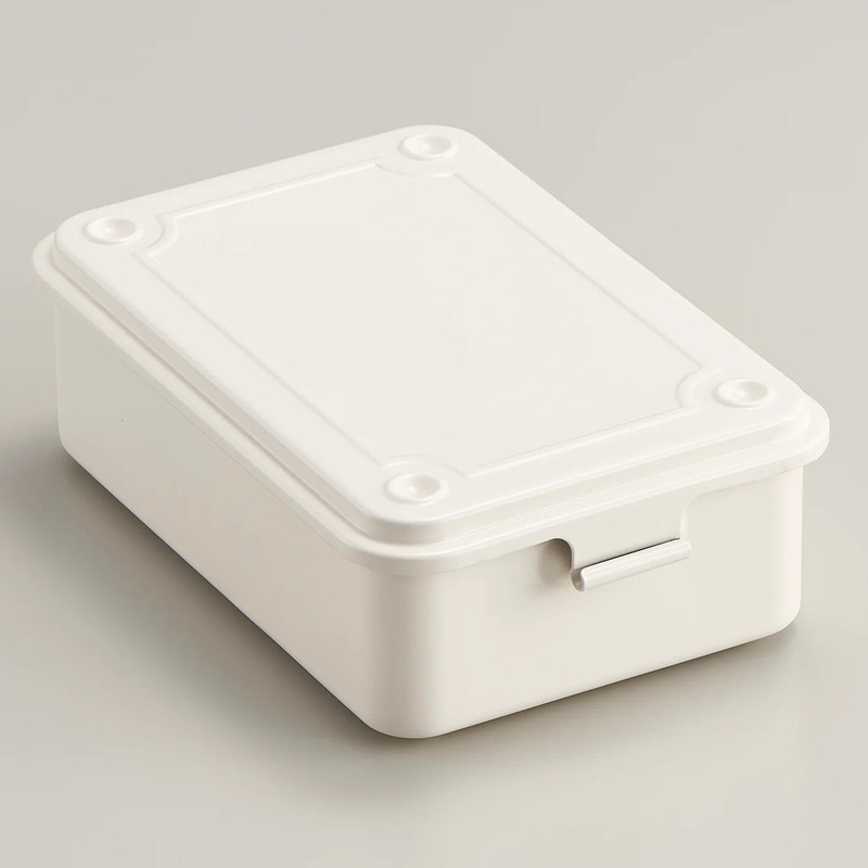Toyo Trunk Steel Stackable Storage Box T-150 White