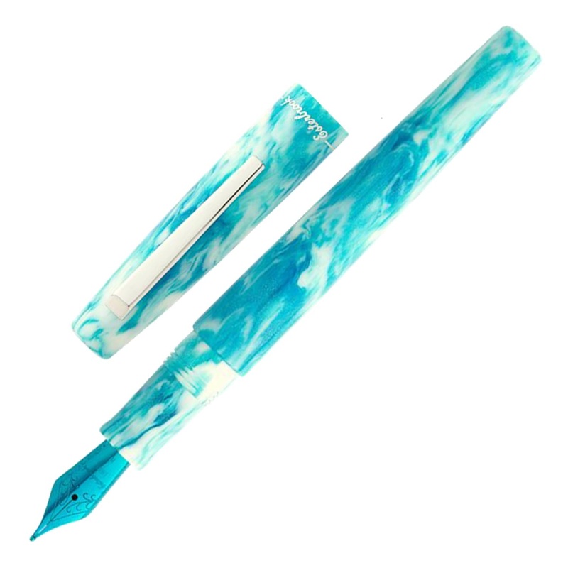 Esterbrook Camden Northern Lights Fountain Pen – Manitoba Blue CT (Limited Edition) Extra Fine