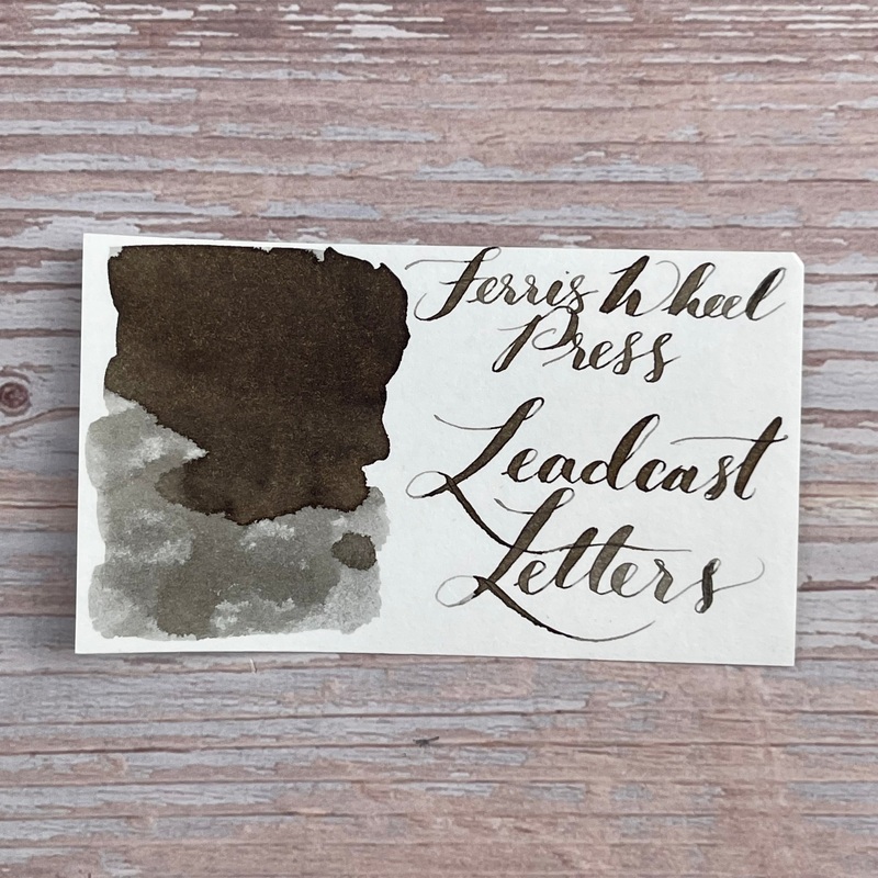 Ferris Wheel Press Leadcast Letters – 38ml Bottled Ink 38ml