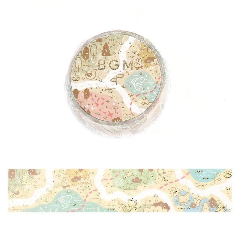 BGM Washi Tape – Wonderful Journey – Map