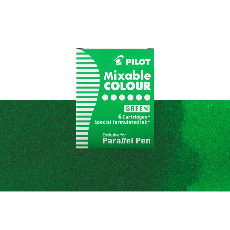 Pilot Mixable Colour Cartridges, Green, Box of 6