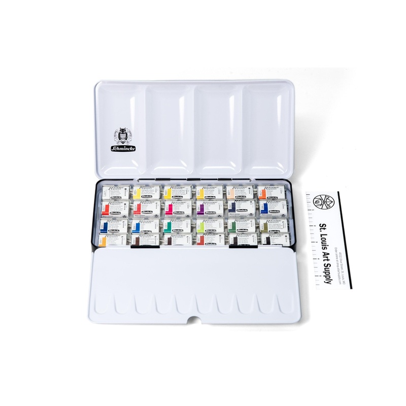 Akademie Watercolors, Set of 24 Full Pans