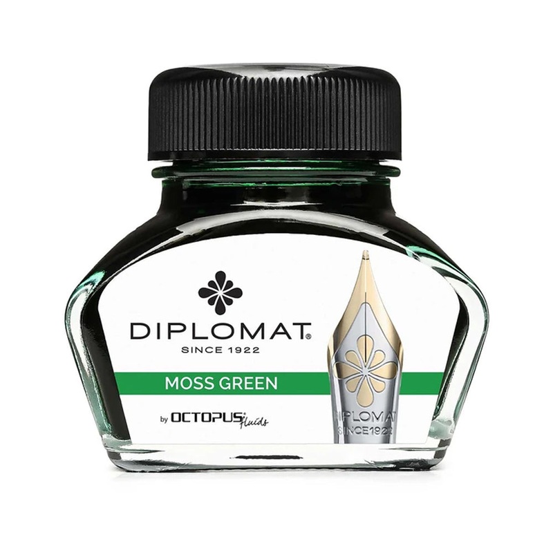 DIPLOMAT, Ink Bottle – OCTOPUS MOSS GREEN (30mL).
