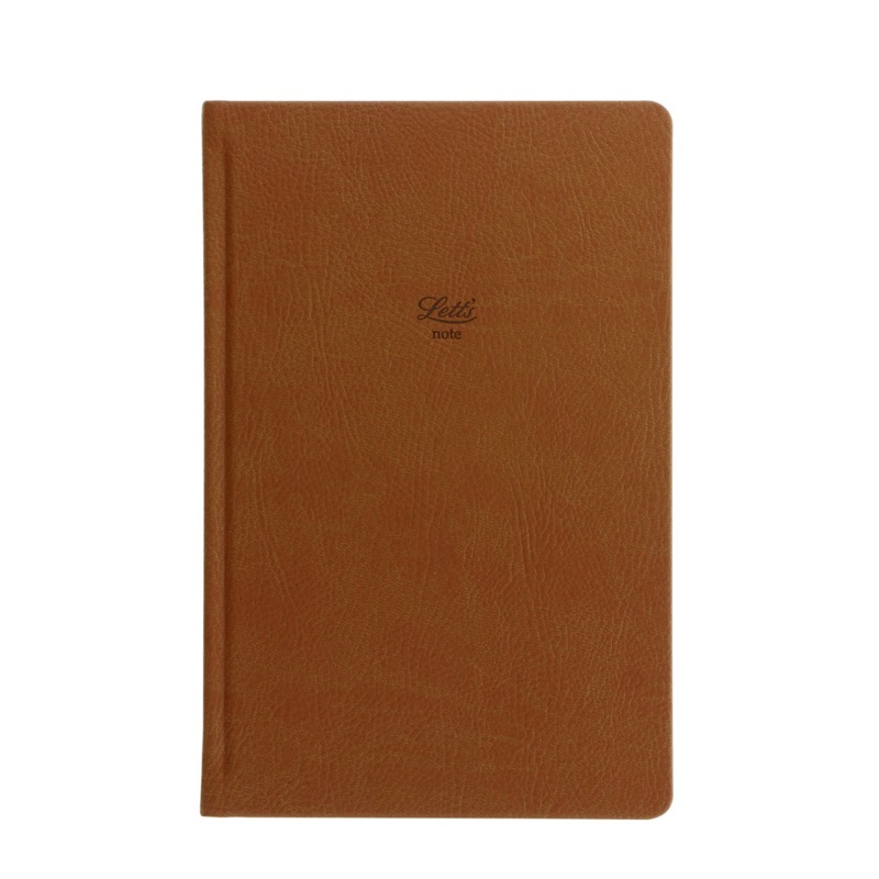 Letts Origins Hardcover Notebook – 5 1/8″ x 7 7/8″ – Dot Grid Tan