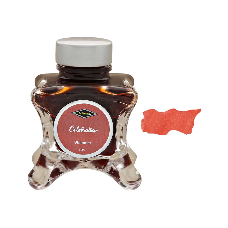 Diamine Inkvent Shimmer Ink Bottle, Celebration – 50ml