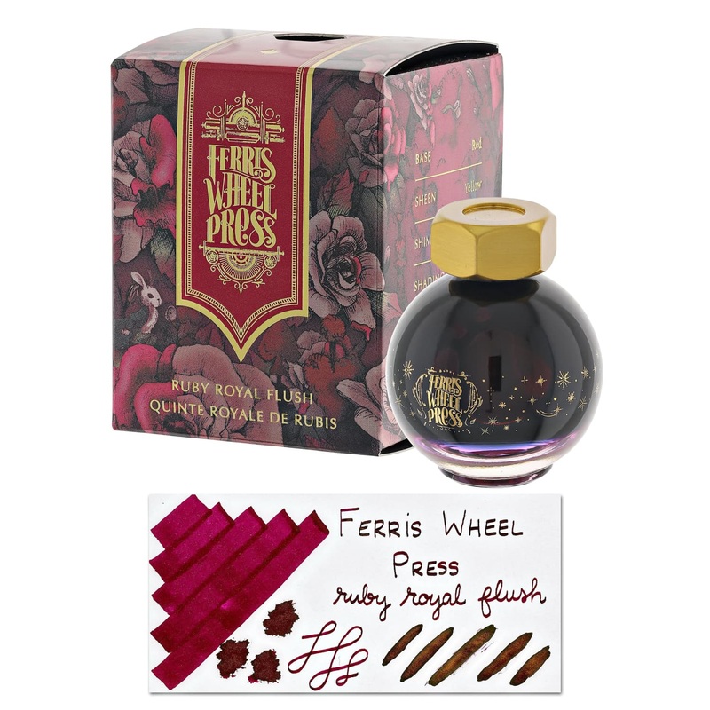 Ferris Wheel Press Bottled Ink in Ruby Royal Flush – 20 mL