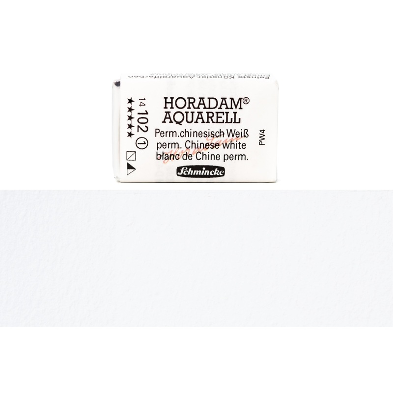 Horadam Watercolor Full Pan, #102 Permanent Chinese White