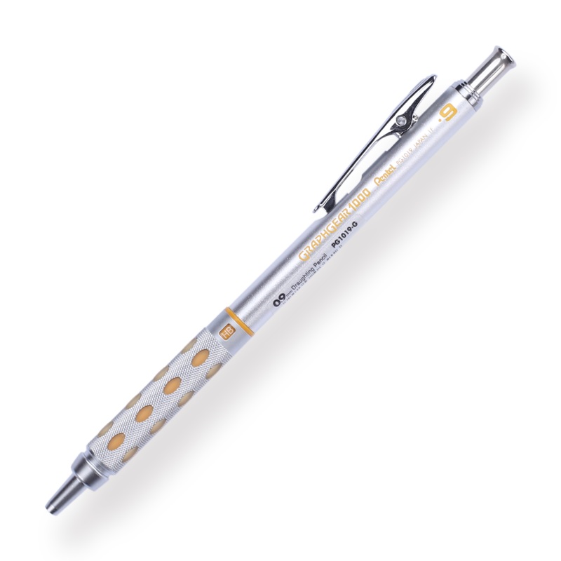 Pentel  GraphGear 1000 Mechanical Pencil – 0.9 mm – Yellow