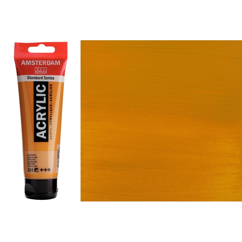 Amsterdam Standard Acrylic Colors, 120 mL, Gold Ochre