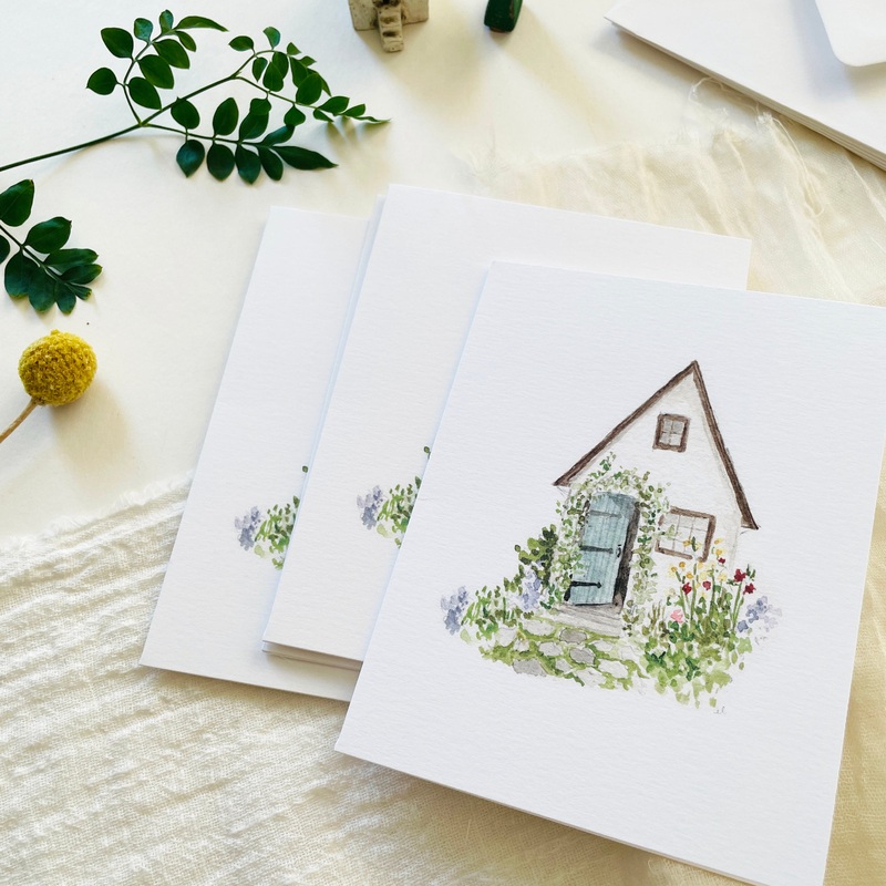 Emily Lex Garden Cottage Notecard Set