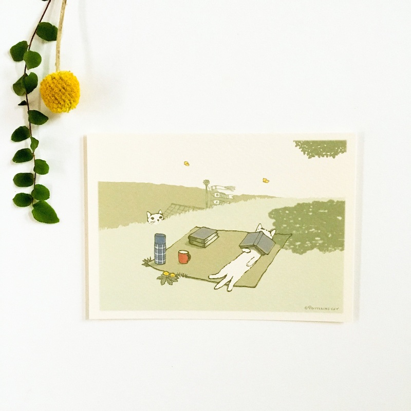 Neko Seasonal Postcard –  May(Koinobori)