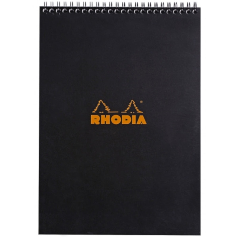 Rhodia No. 18 Notepad – Wirebound, Black, Lined