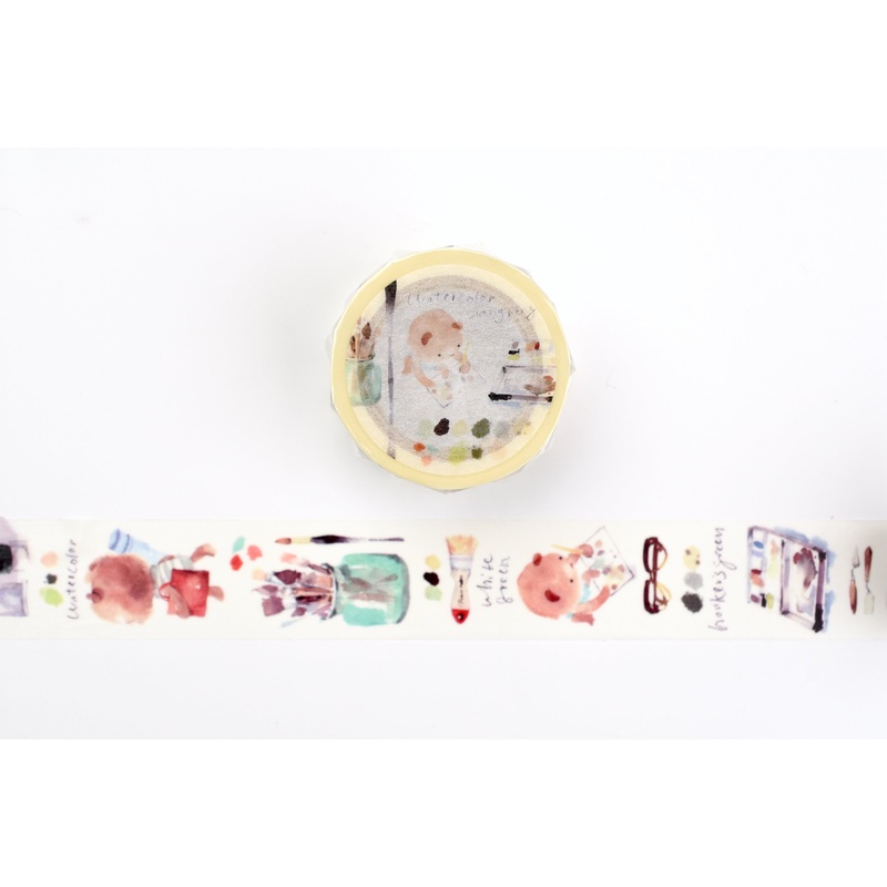 ROUNDTOP x Liang Feng – The Bear’s Sketch Life Washi Tape