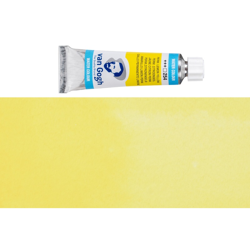 Van Gogh Watercolor, 10 mL, #254 Permanent Lemon Yellow