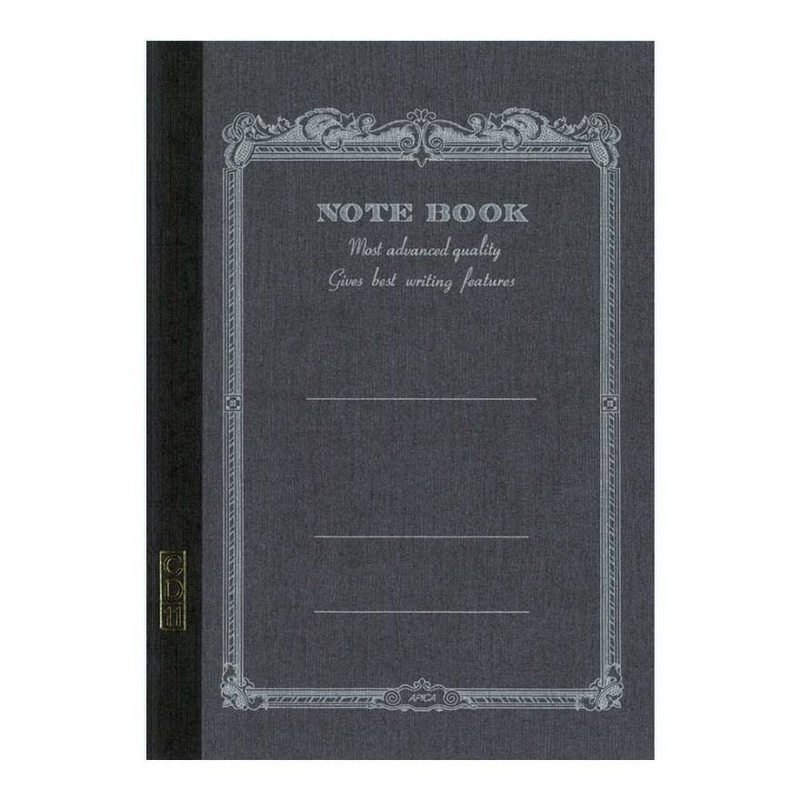 Apica A5 Black Lined Notebook