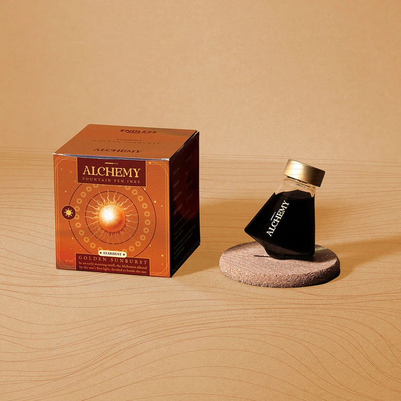 Endless Alchemy Fountain Pen Ink – Stardust Golden Sunburst 45ml