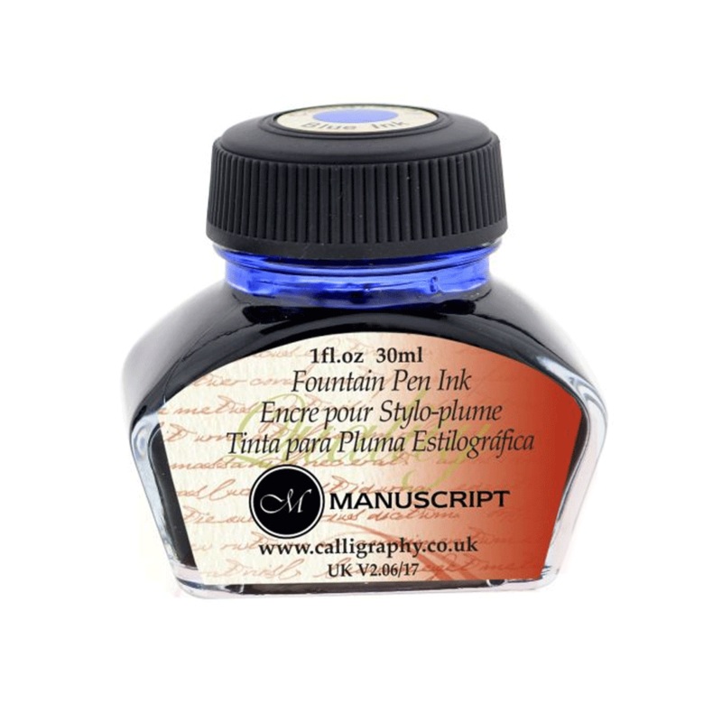 MANUSCRIPT,  Ink Bottle – BLUE (30mL).