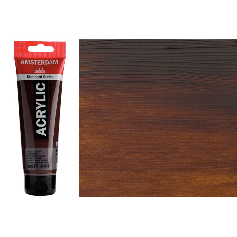 Amsterdam Standard Acrylic Colors, 120 mL, Burnt Umber