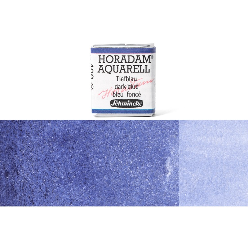 Horadam Watercolor Half Pan, #498 Dark Blue