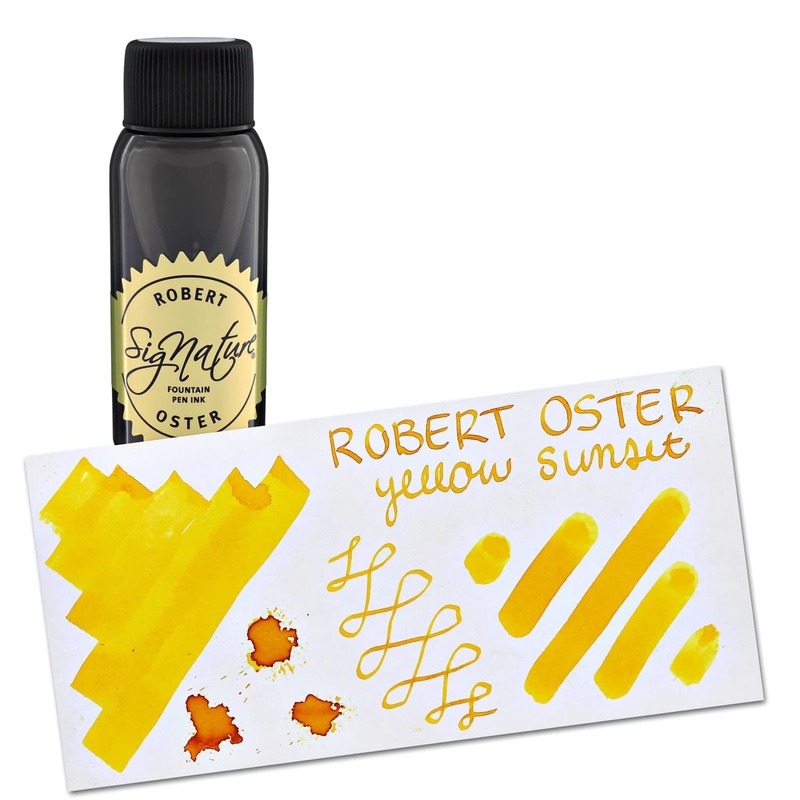 Robert Oster Bottled Ink in Yellow Sunset – 50 mL