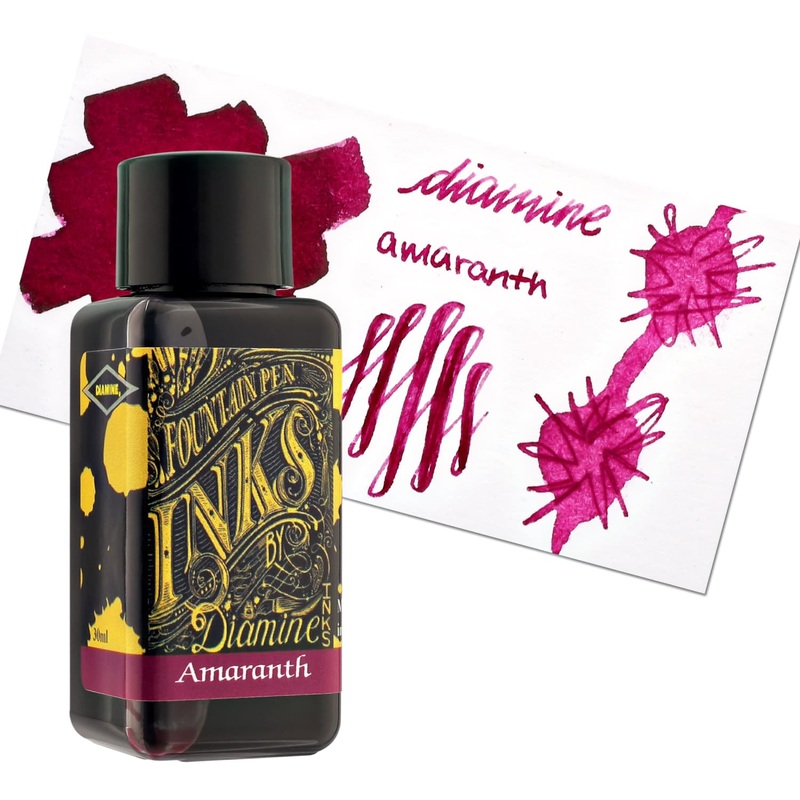 Diamine Bottled Ink in Amaranth Pink 80ml