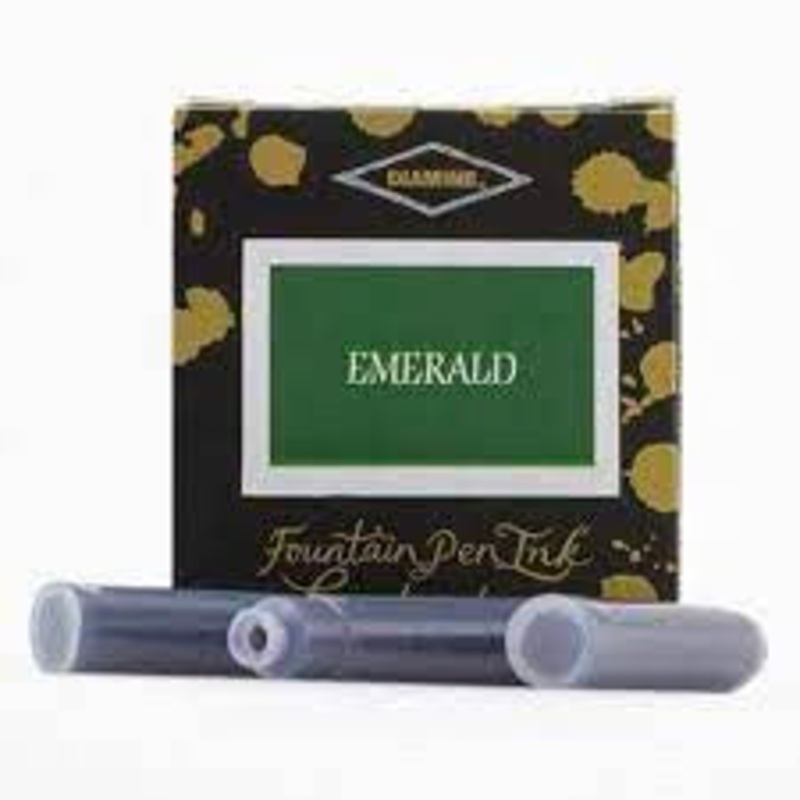 Diamine Ink Cartridges – Emerald 18 Pack
