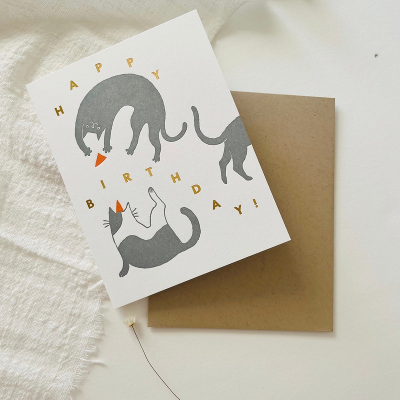 Fugu Fugu Press – Birthday Cats Card
